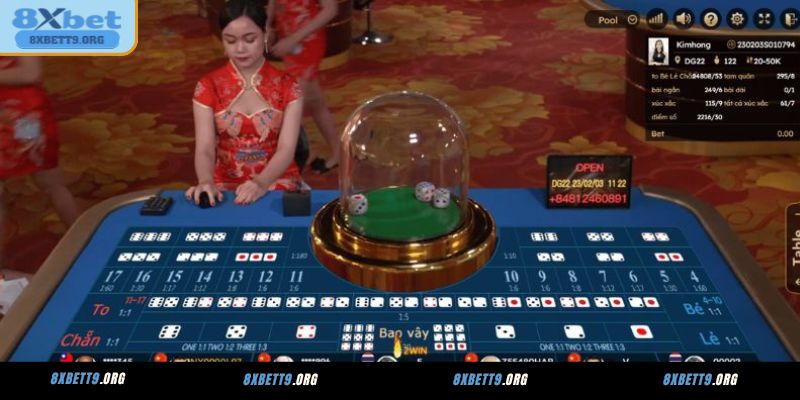 Mẹo chơi Tài Xỉu 8XBET đánh gấp thếp